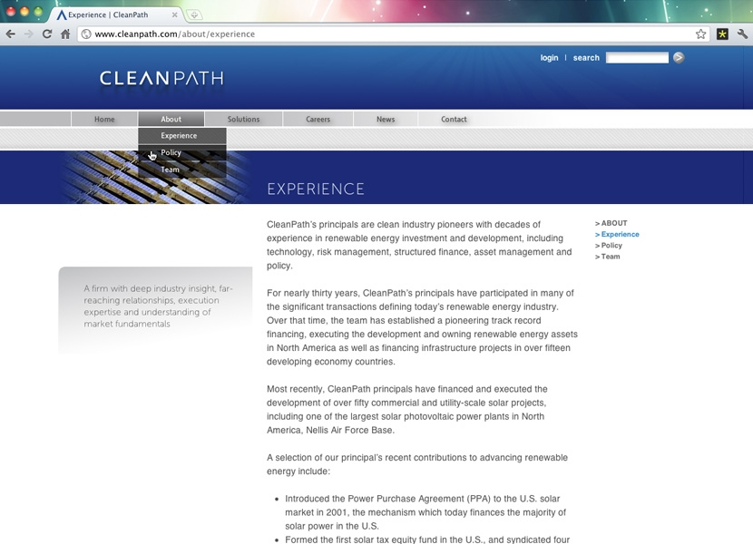 Clean Path | Experience