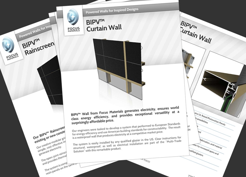 Focus Materials brochures