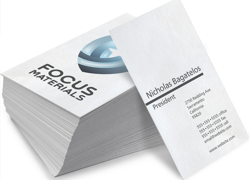 Focus Materials business cards
