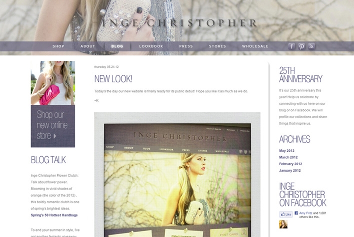 Inge Christopher Blog