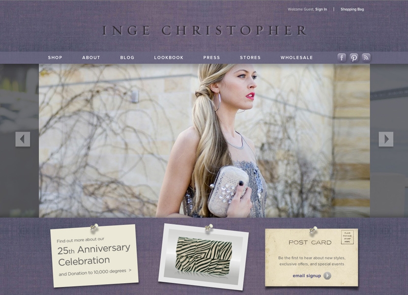 Inge Christopher Homepage