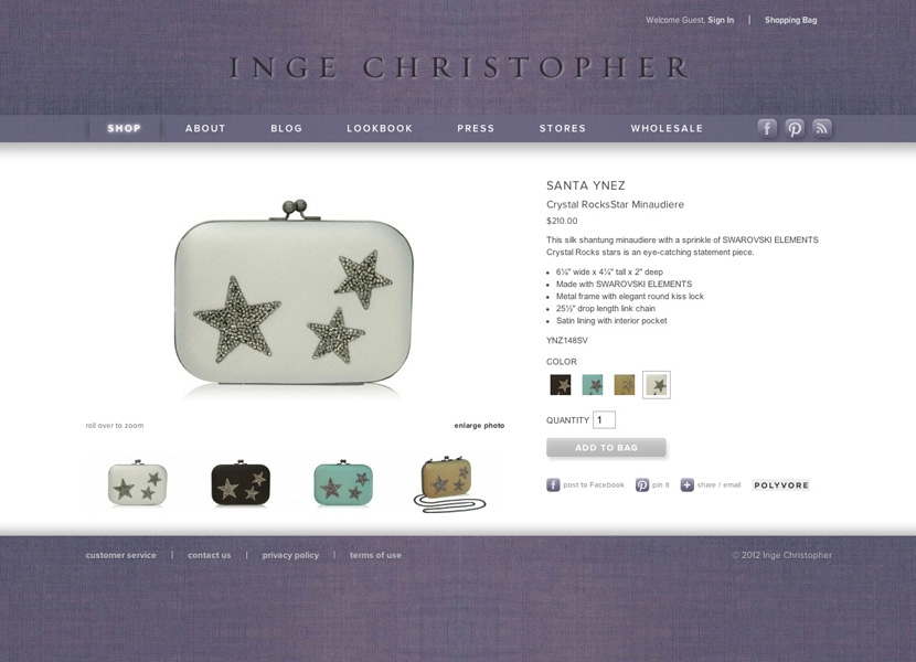 Inge Christopher Product Details