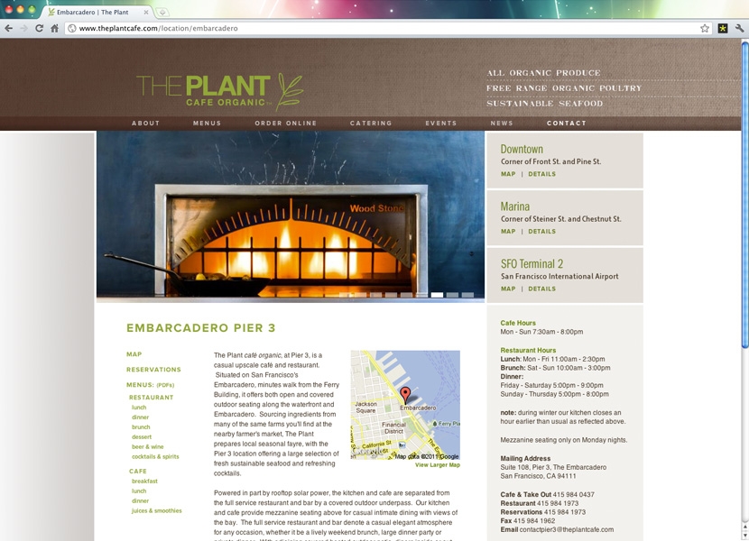 Plant Cafe Organic | Location