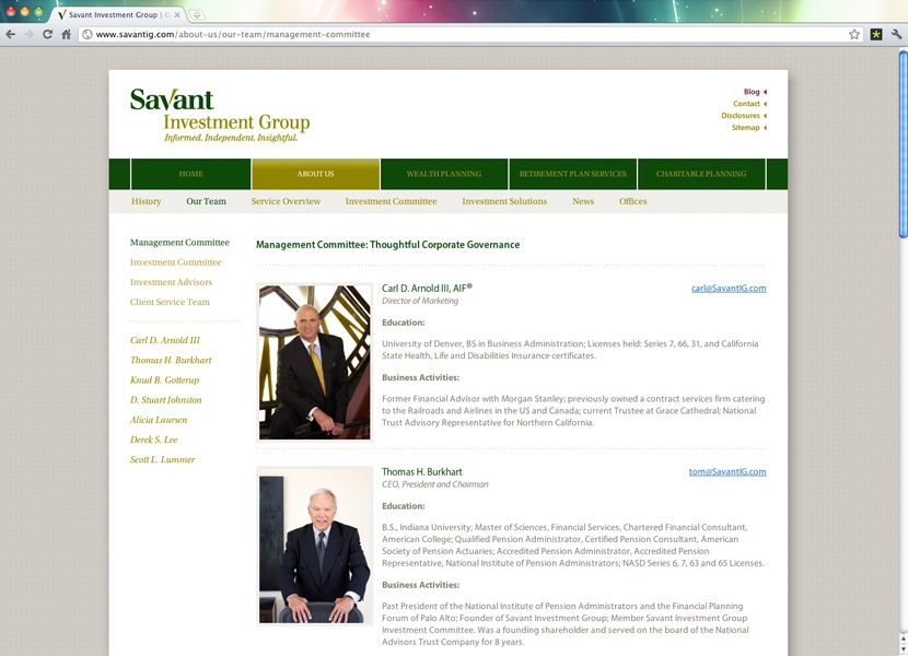 Savant Investment Group | Team